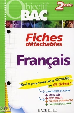 Objectif bac - fiches détachables - français - 2nde
