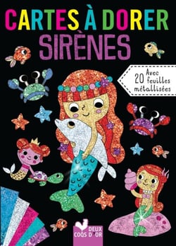 Cartes à dorer - Sirènes