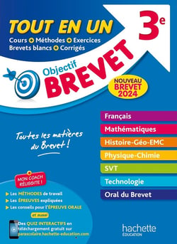 Objectif brevet : tout-en-un - 3e (édition 2024)