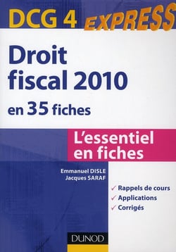 Droit fiscal - dcg 4 (édition 2010)