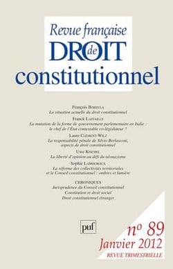 RFDC 2012, n° 89