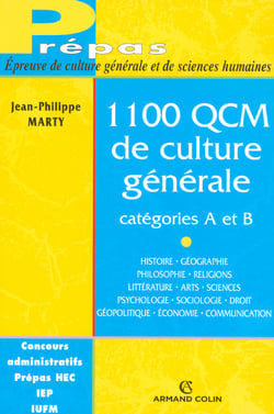 1100 qcm de culture générale - catégories a et b
