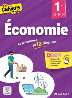 Les cahiers STMG : Cahiers STMG Économie 1re STMG (2025) - Pochette élève
