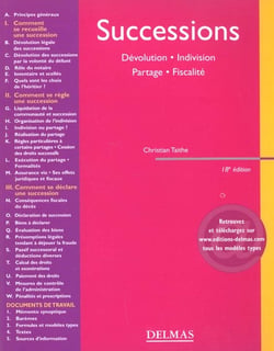 Successions - devolution indivision partage fiscalite - 18e edition