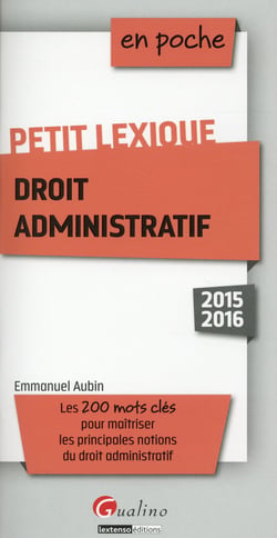Petit Lexique De Droit Administratif