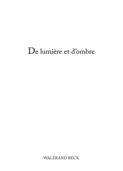 De lumière et d'ombre
