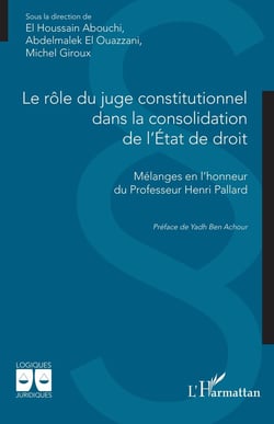Le rôle du juge constitutionnel dans la consolidation de l'État de droit : Mélanges en l'honneur du Professeur Henri Pallard