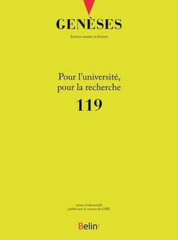 Revue Genèses n.119 : le régime de Vichy face aux sociétés coloniales (édition 2020)