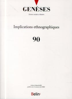 REVUE GENESES Tome 90 : implications ethnologiques