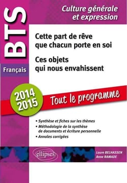 Bts tout le programme ces objets qui nous envahissent cette part de reve que chacun porte en soi