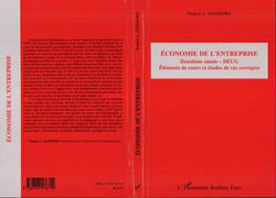 Economie de l'entreprise - deuxieme annee - deug - elements de cours et etudes de cas corrigees