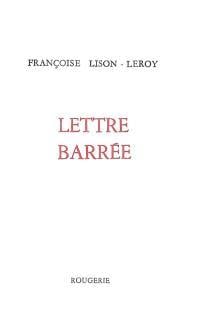 Lettre barrée