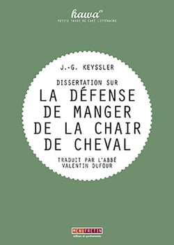 Dissertation sur la défense de manger de la chair de cheval