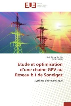 Etude et optimisation d'une chaine gpv au reseau b.t de sonelgaz - systeme photovoltaique