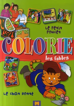 Colorie les fables - le petit poucet - le chat botté