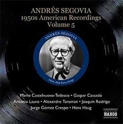 Andres segovia, guitare american recordings (volume 5)