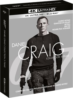 James Bond 007 - La collection Daniel Craig : Casino Royale + Quantum of Solace + Skyfall + Spectre + Mourir peut attendre