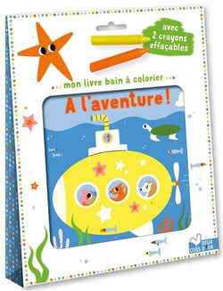 Mon livre bain à colorier : à l'aventure !