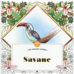 Les Grands carrés d'Art-thérapie Savane
