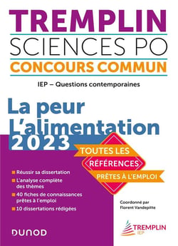 Tremplin concours IEP - questions contemporaines - la peur - l'alimentation