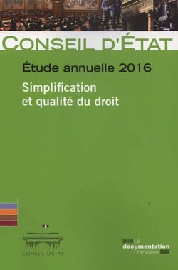 Étude annuelle - la simplification et la qualité du droit