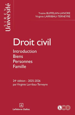 Droit civil : Introduction Biens Personnes Famille (24e édition)