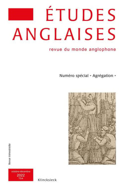 Études anglaises - N°4/2022 : Numéro spécial « Agrégation »