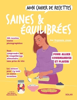 Mon cahier de recettes : Saines & équilibrées : Pour allier gourmandise et plaisir