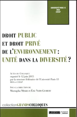 droit public et droit privé de l'environnement