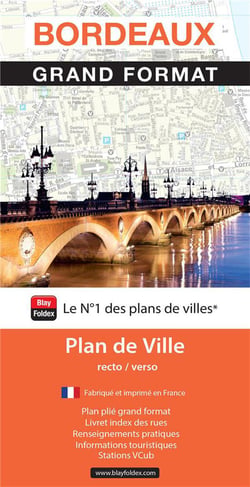 Bordeaux grand format : Plan de ville