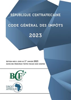 République centrafricaine : code général des impôts 2023