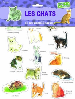 Les chats - 65 autocollants
