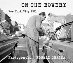 Ed grazda on the bowery, new york city 1971