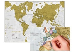 Scratch world map - carte du monde a gratter (gb)