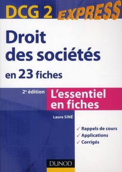 Dcg 2 - droit des sociétés en 23 fiches (2e édition)