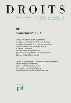 Revue Droits n.66 : impérialisme
