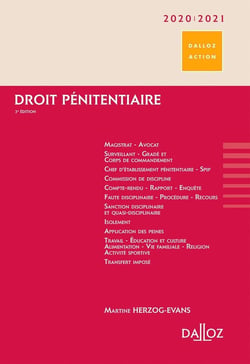 Droit pénitentiaire 2020/2021. 3e éd.