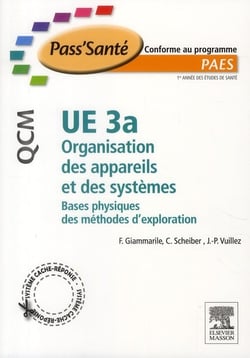 Ue 3a - organisation des appareils et des systèmes - bases physique des méthodes d'exploration - qcm
