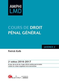 Cours de droit pénal général 2016-2017