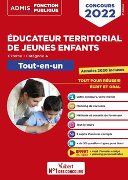 Concours éducateur territorial de jeunes enfants : tout-en-un - catégorie A - concours 2022