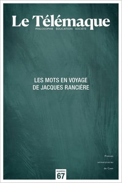 Le Télémaque n.67 : Les mots en voyage de Jacques Rancière