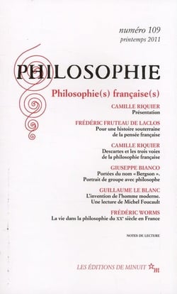 Revue Philosophie n.109 : philosophie(s) française(s)