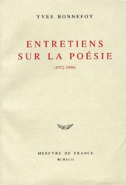 Entretiens sur la poésie (1972-1990)