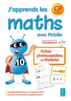 J'Apprends Les Maths Avec Picbille Cp. Fiches Photocopiables Et Materiel, A