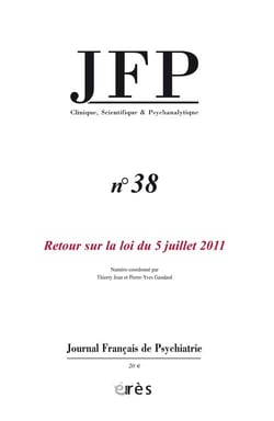 Journal français de psychiatrie n.38 : la loi du 5 juillet 2011
