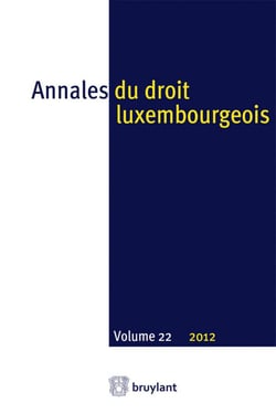 Annales du droit luxembourgeois Tome 22