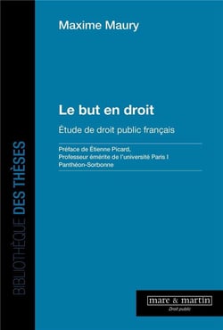 Le but en droit : étude de droit public français