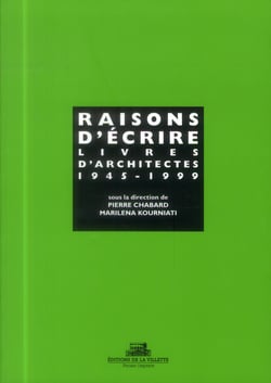 Raisons d'écrire, des livres d'architectes