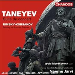 Taneiev : suite de concert - Rimski-Korsakov : fantaisie sur des thèmes russes