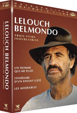 Claude Lelouch / Jean-Paul Belmondo : Un homme qui me plaît + Itinéraire d'un enfant gâté + Les Misérables